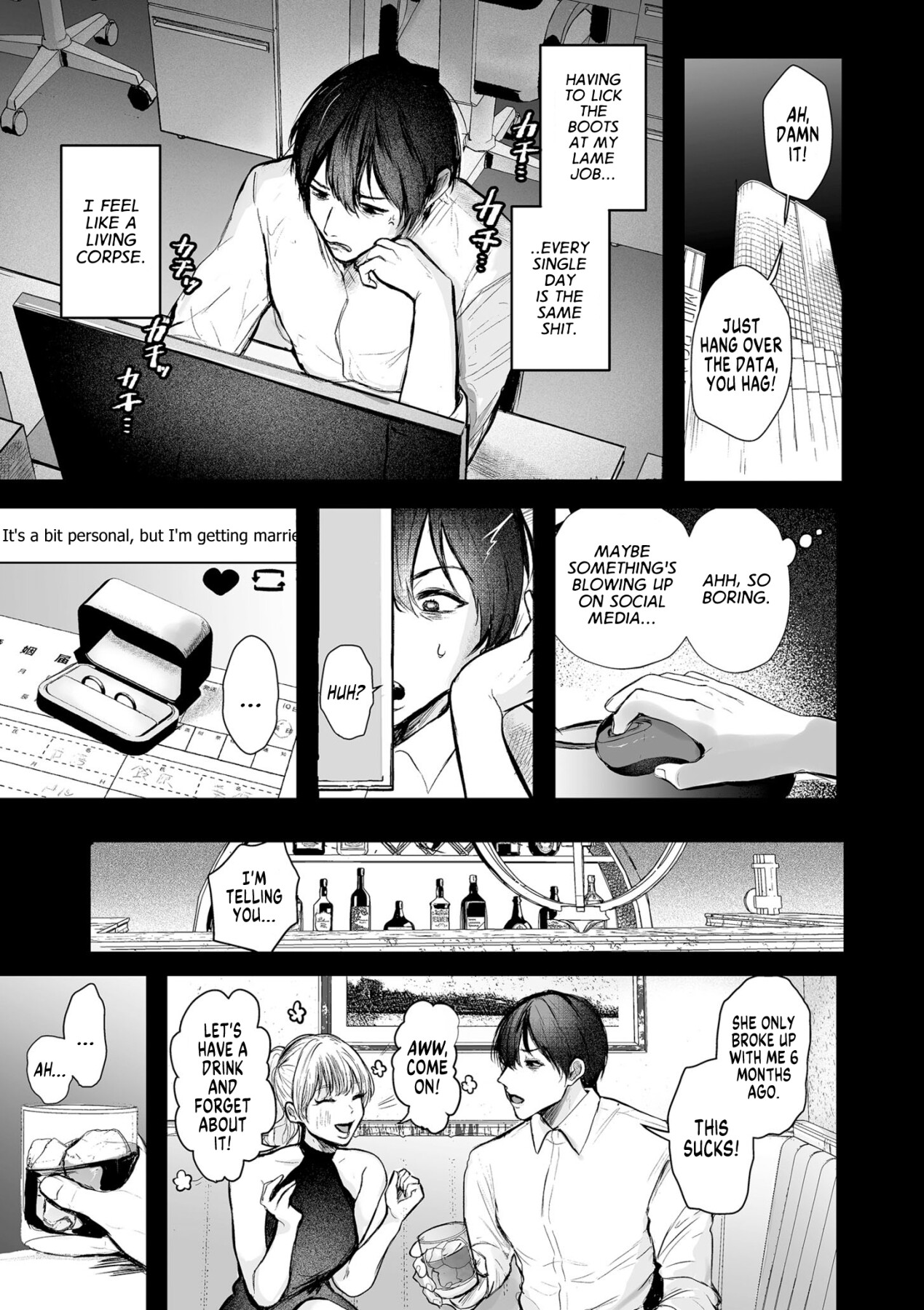 Hentai Manga Comic-How the Gloomy Me Took Charge of my Own Life by Becoming a Hostess-Read-1